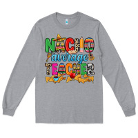 Heather Grey Nacho average Teacher Long Sleeve Tee - RanaPortraitStore
