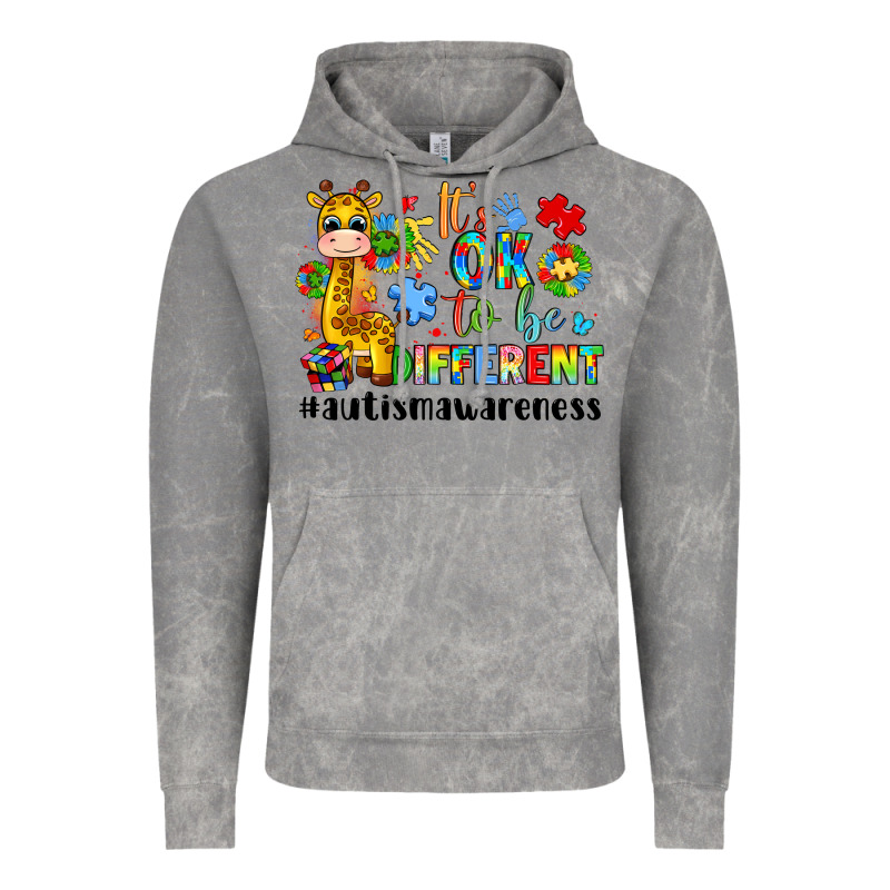 It S Ok To Be Different Giraffe Vintage Hoodie by LillyAllenDesigns | Teevron