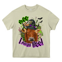 Mossy Moo i mean boo Cow Heavy Core Tee - NancyCooperArtShop