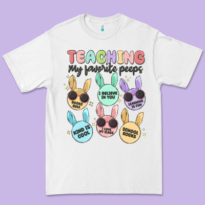 Teahing My Favorite Peeps Malia Premium Tee Designed By Maliassmallbusiness