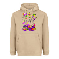 Mushroom Mardi Gras Skeletons Heavyweight Hoodie - BundleAndBundleShop