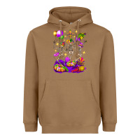 Toasted Coconut Mardi Gras Skeletons Heavyweight Hoodie - BundleAndBundleShop