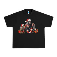 Black christmas chimpanzee and gorilla Urban Heavy Tee - LillyAllenDesigns