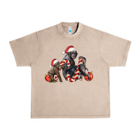 French Oak christmas chimpanzee and gorilla Urban Heavy Tee - LillyAllenDesigns