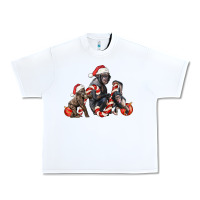 White christmas chimpanzee and gorilla Urban Heavy Tee - LillyAllenDesigns
