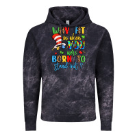 Cloud Black why fit in when you were born to stand out Vintage Hoodie - LillyAllenDesigns