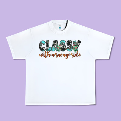 Classy With A Savage Side Urban Heavy Tee Designed By Jahusdesignshop