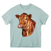 Red Angus Cattle Cow Heavy Core Tee | Teevron