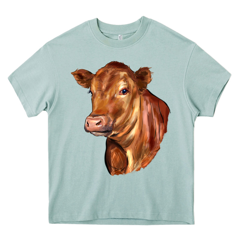 Red Angus Cattle Cow Heavy Core Tee by LillyAllenDesigns | Teevron