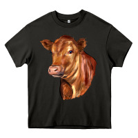Asphalt red angus cattle cow Heavy Core Tee - LillyAllenDesigns