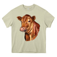Mossy red angus cattle cow Heavy Core Tee - LillyAllenDesigns