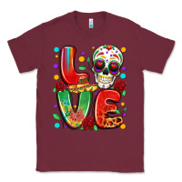 Burgundy cinco de mayo love Classic Tee - LillyAllenDesigns