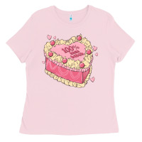 Bubblegum Pink 100 percent that bitch Ladies Tee - MaliasSmallBusiness