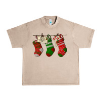 French Oak Christmas Socks With Santa Letter Urban Heavy Tee - LillyAllenDesigns