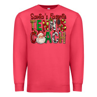 Cardinal Santa's Favorite Tennis Coach For Christmas Premium Sweatshirt - FaDigitalArtStudio