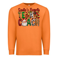 Carrot Santa's Favorite Tennis Coach For Christmas Premium Sweatshirt - FaDigitalArtStudio