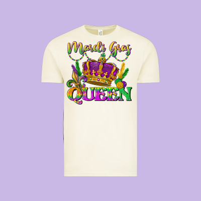Mardi Gras Queen Vintage Tee Designed By Lillyallendesigns