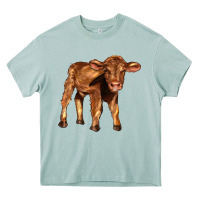 Arona red angus calf Heavy Core Tee - LillyAllenDesigns