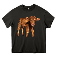 Asphalt red angus calf Heavy Core Tee - LillyAllenDesigns