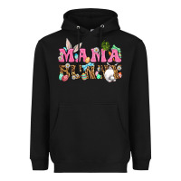 Black Western Mama Bunny Heavyweight Hoodie - BundleAndBundleShop