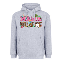Heather Grey Western Mama Bunny Heavyweight Hoodie - BundleAndBundleShop
