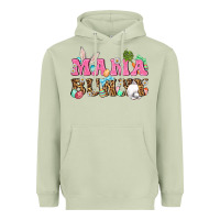 Matcha Western Mama Bunny Heavyweight Hoodie - BundleAndBundleShop