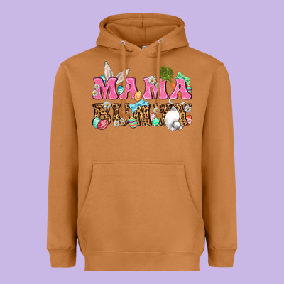 Western Mama Bunny Heavyweight Hoodie Designed By Bundleandbundleshop