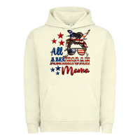 Pigment Pistachio All American Mama Mother's Day Urban Hoodie - LillyAllenDesigns