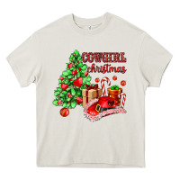 Cream Cowgirl Christmas Heavy Core Tee - AdoDesignShop