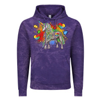 Cloud Purple autism unicorn Vintage Hoodie - LillyAllenDesigns