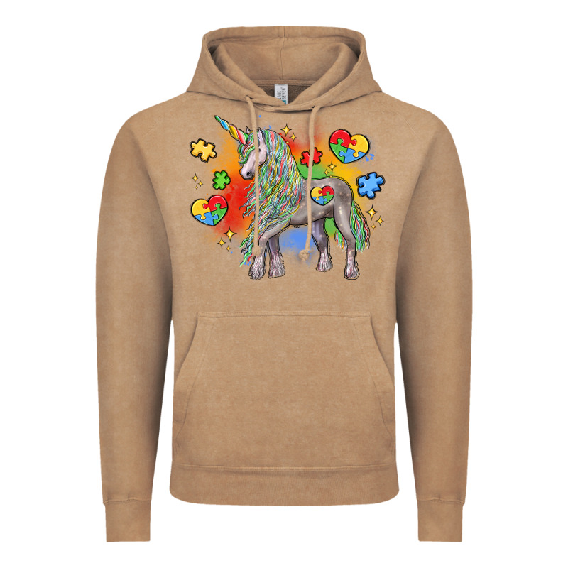 Autism Unicorn Vintage Hoodie by LillyAllenDesigns | Teevron