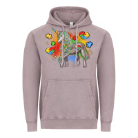 Vintage Zinc autism unicorn Vintage Hoodie - LillyAllenDesigns