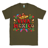 Army Green viva mexico Classic Tee - LillyAllenDesigns