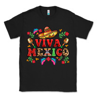 Black viva mexico Classic Tee - LillyAllenDesigns