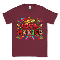 Burgundy viva mexico Classic Tee - LillyAllenDesigns