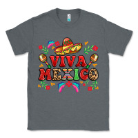 Charcoal Heather viva mexico Classic Tee - LillyAllenDesigns