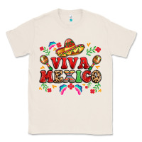 Natural viva mexico Classic Tee - LillyAllenDesigns