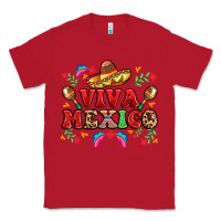 Red viva mexico Classic Tee - LillyAllenDesigns