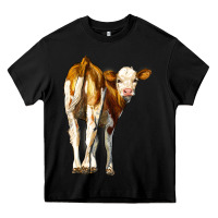 Black simmental calf Heavy Core Tee - LillyAllenDesigns