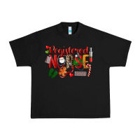 Black Registered Nurse Christmas Urban Heavy Tee - LillyAllenDesigns