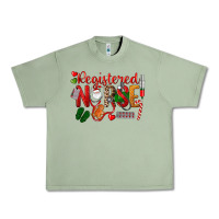 Oil Green Registered Nurse Christmas Urban Heavy Tee - LillyAllenDesigns
