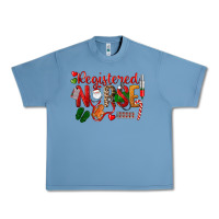 Pebble Blue Registered Nurse Christmas Urban Heavy Tee - LillyAllenDesigns