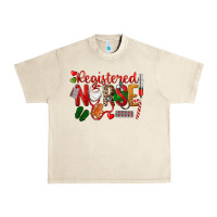 Sandshell Registered Nurse Christmas Urban Heavy Tee - LillyAllenDesigns