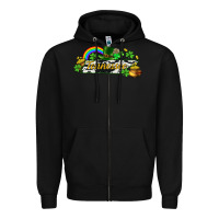 Black Tennessee map St. Patrick's Zipper Hoodie - CowGirlArtShop