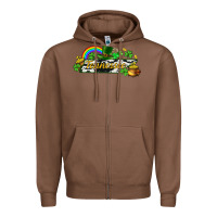 Chestnut Tennessee map St. Patrick's Zipper Hoodie - CowGirlArtShop