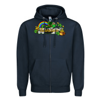 Navy Tennessee map St. Patrick's Zipper Hoodie - CowGirlArtShop