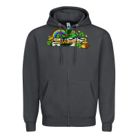 Smoke Tennessee map St. Patrick's Zipper Hoodie - CowGirlArtShop