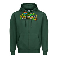 Sports Green Tennessee map St. Patrick's Zipper Hoodie - CowGirlArtShop