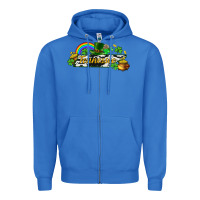 True Royal Tennessee map St. Patrick's Zipper Hoodie - CowGirlArtShop