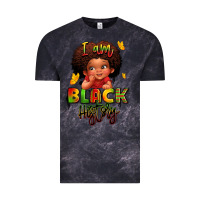 Cloud Black i am black history juneteenth Vintage Tee - LillyAllenDesigns